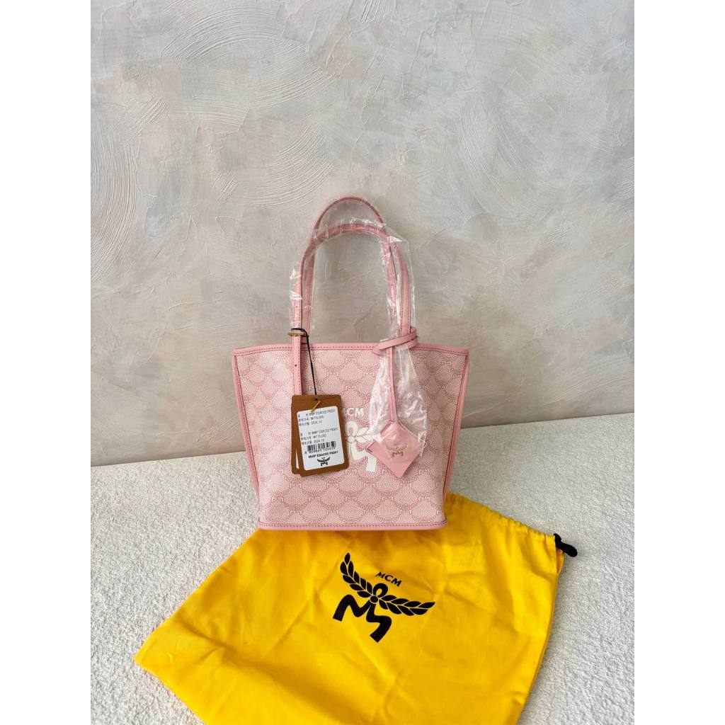 (PRELOVED) MCM Mini Himmel Shopper in Lauretos Pink SHW