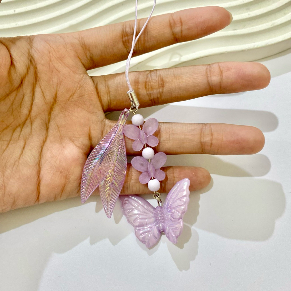 Gantungan Kunci/ Tas / HP kupu-kupu Yu Na-Bi / keychain korea / ganci lucu / bagcharm