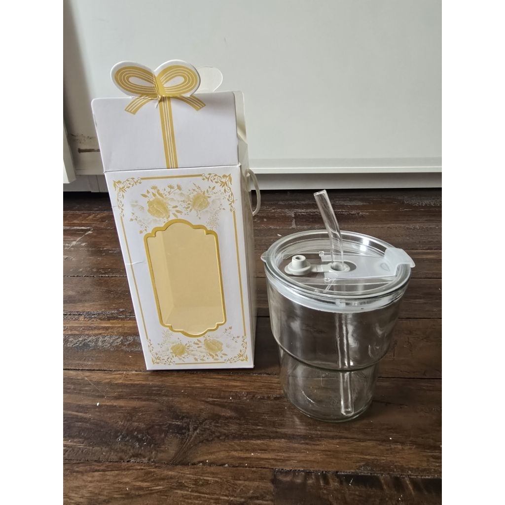 souvenir gelas sedotan kaca baru