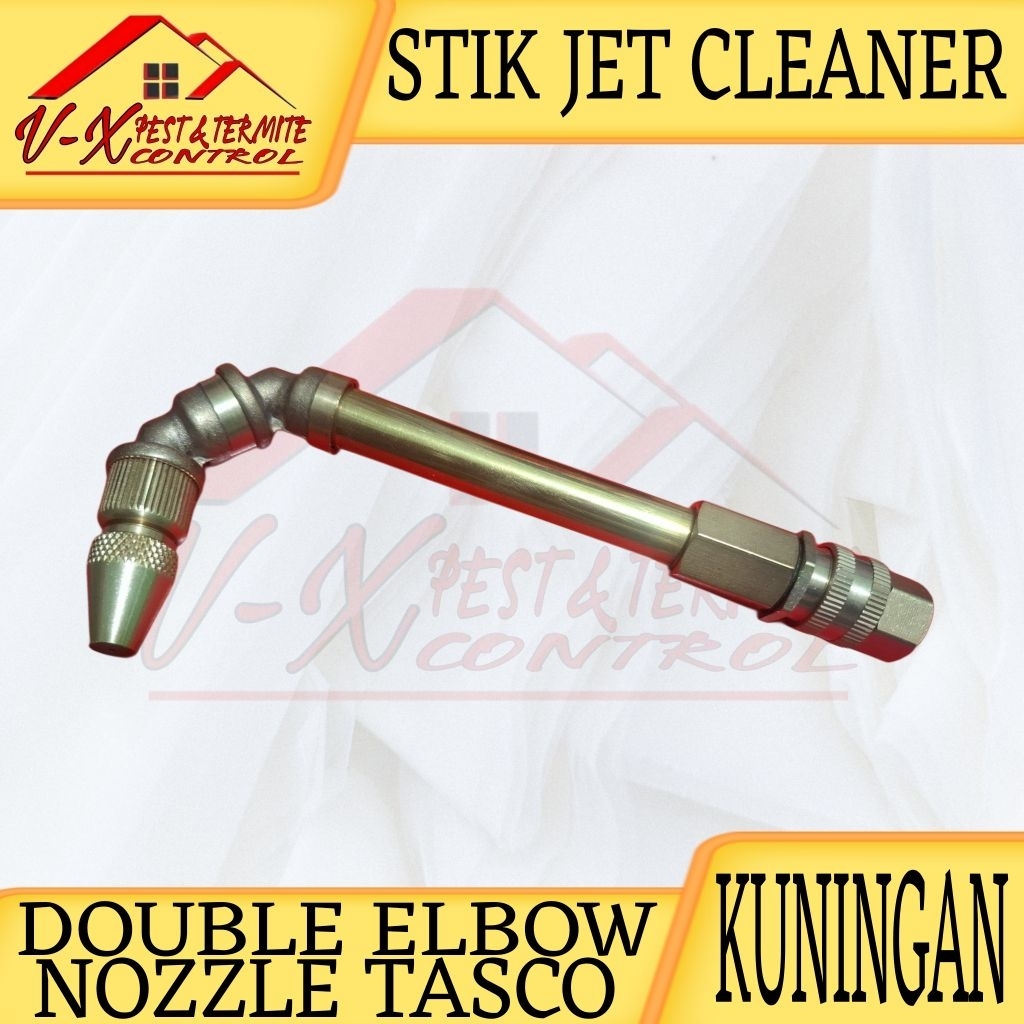 Stik Jet Cleaner Kuningan Double Elbow Nozzle Tasco