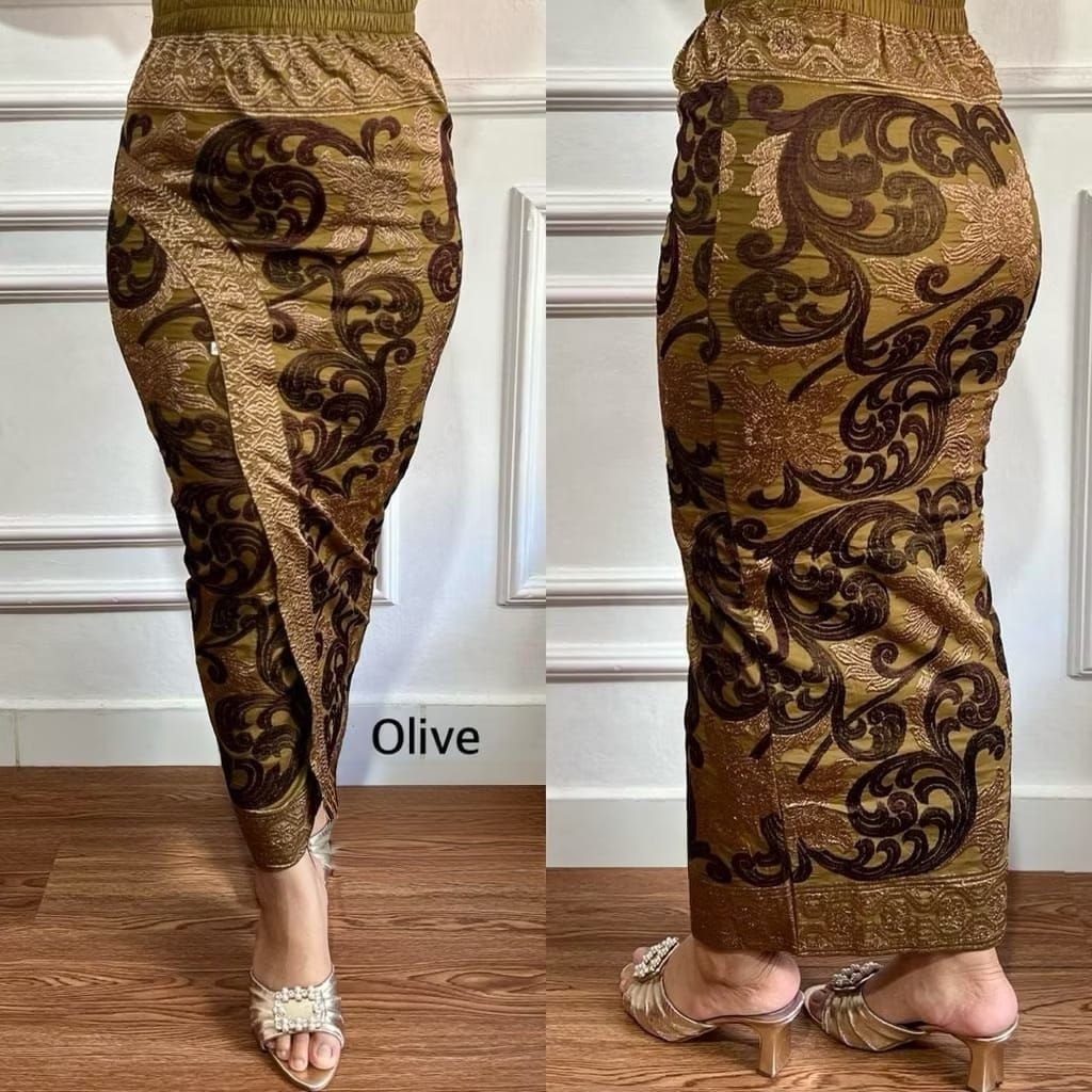 Kamen Jadi katun Bordir Lasem etnik size jumbo setelan kebaya wanita rok bali