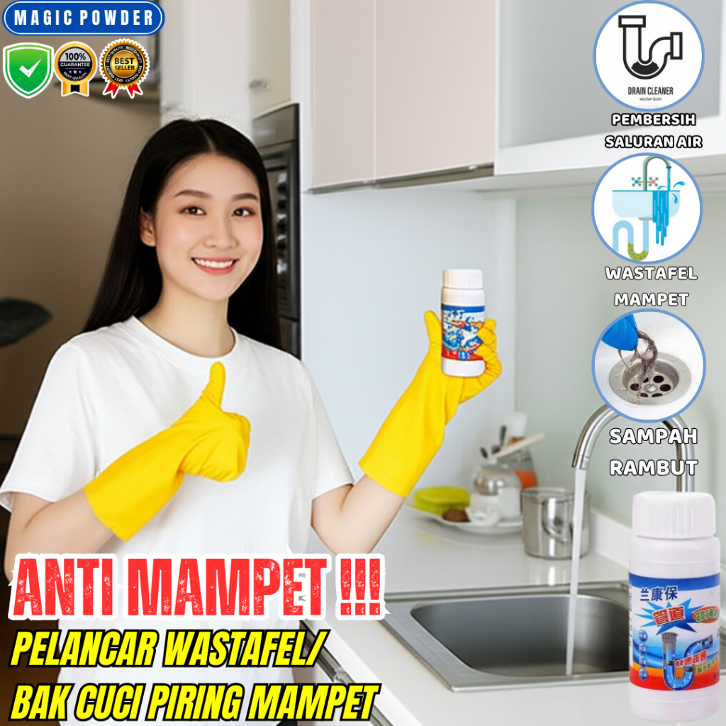 Serbuk Anti Sumbat WC Solusi Ampuh untuk Kamar Mandi Anda Bubuk Pipa Anti Sumbat Atasi Sumbatan WC d