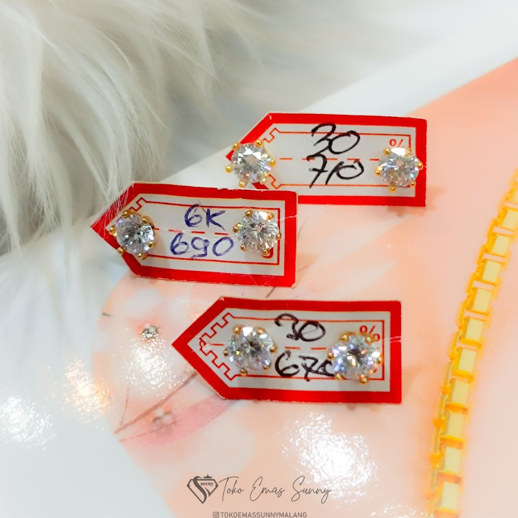 Giwang anting emas asli 300%