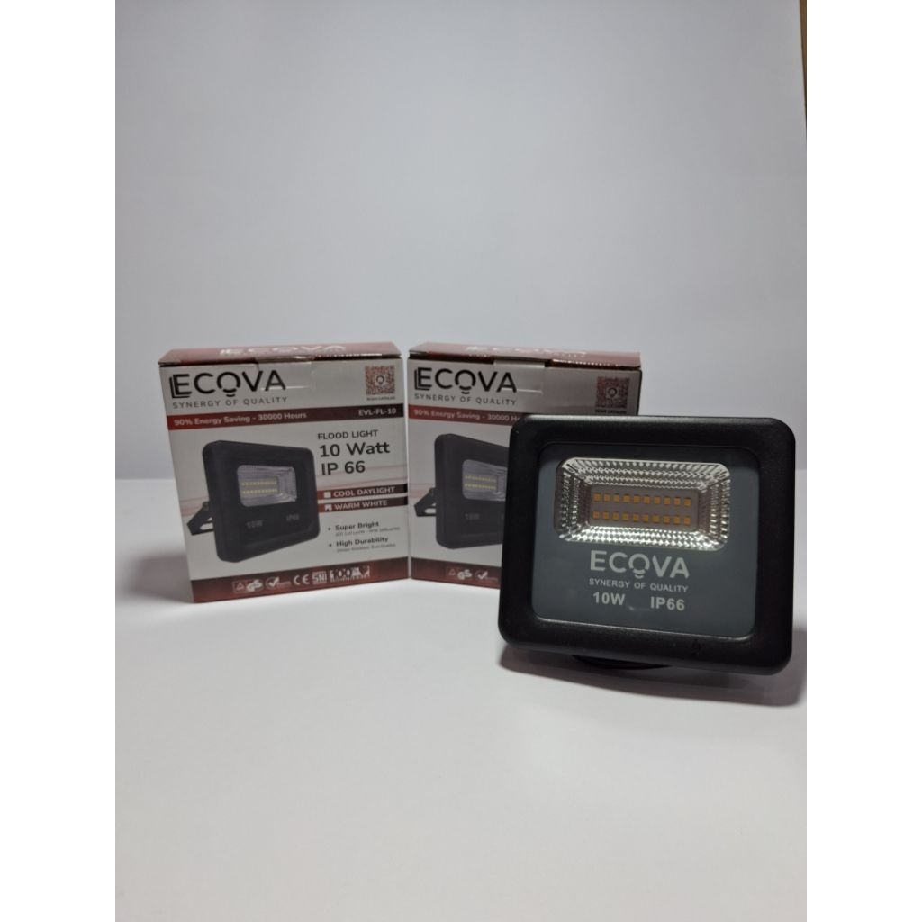 ECOVA lampu sorot LED 10W Floodlight Outdoor IP66 / lampu sorot 10w