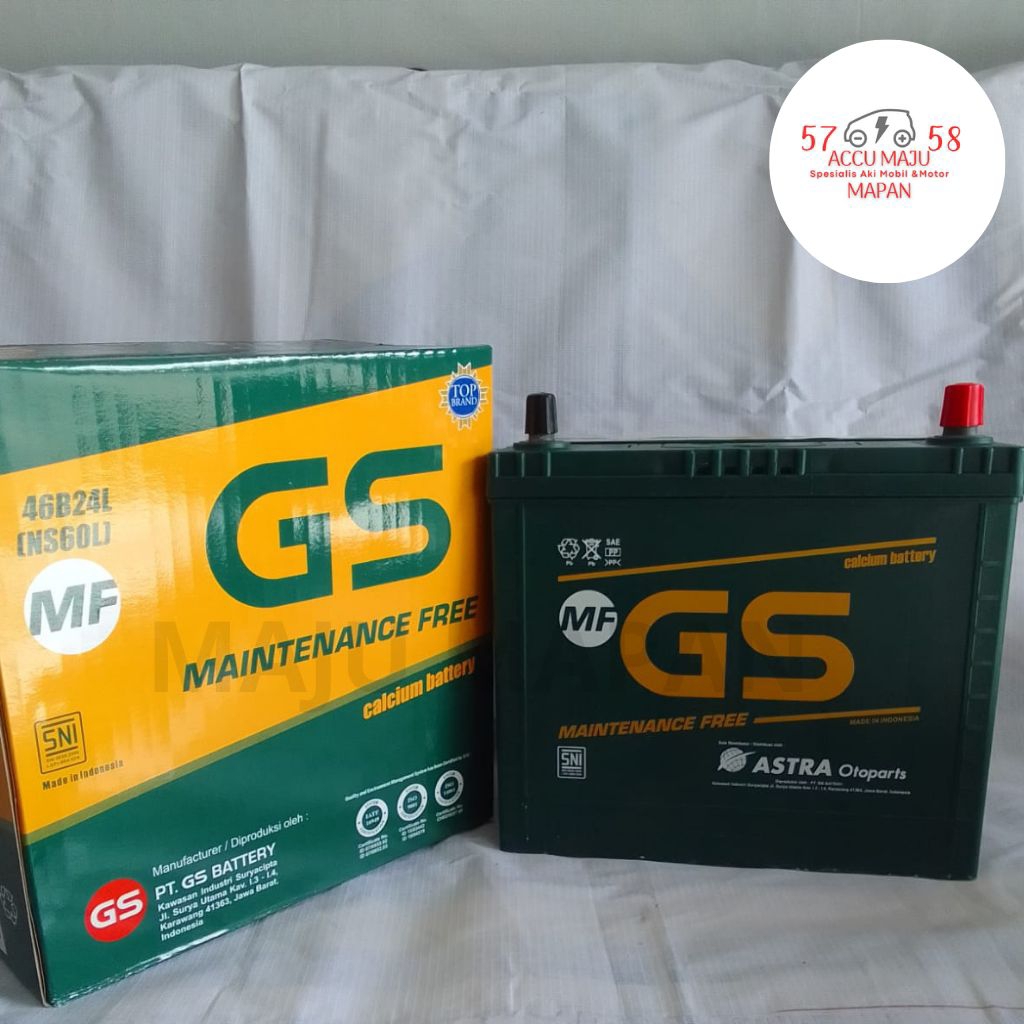 Aki Mobil GS MF NS60L Kering