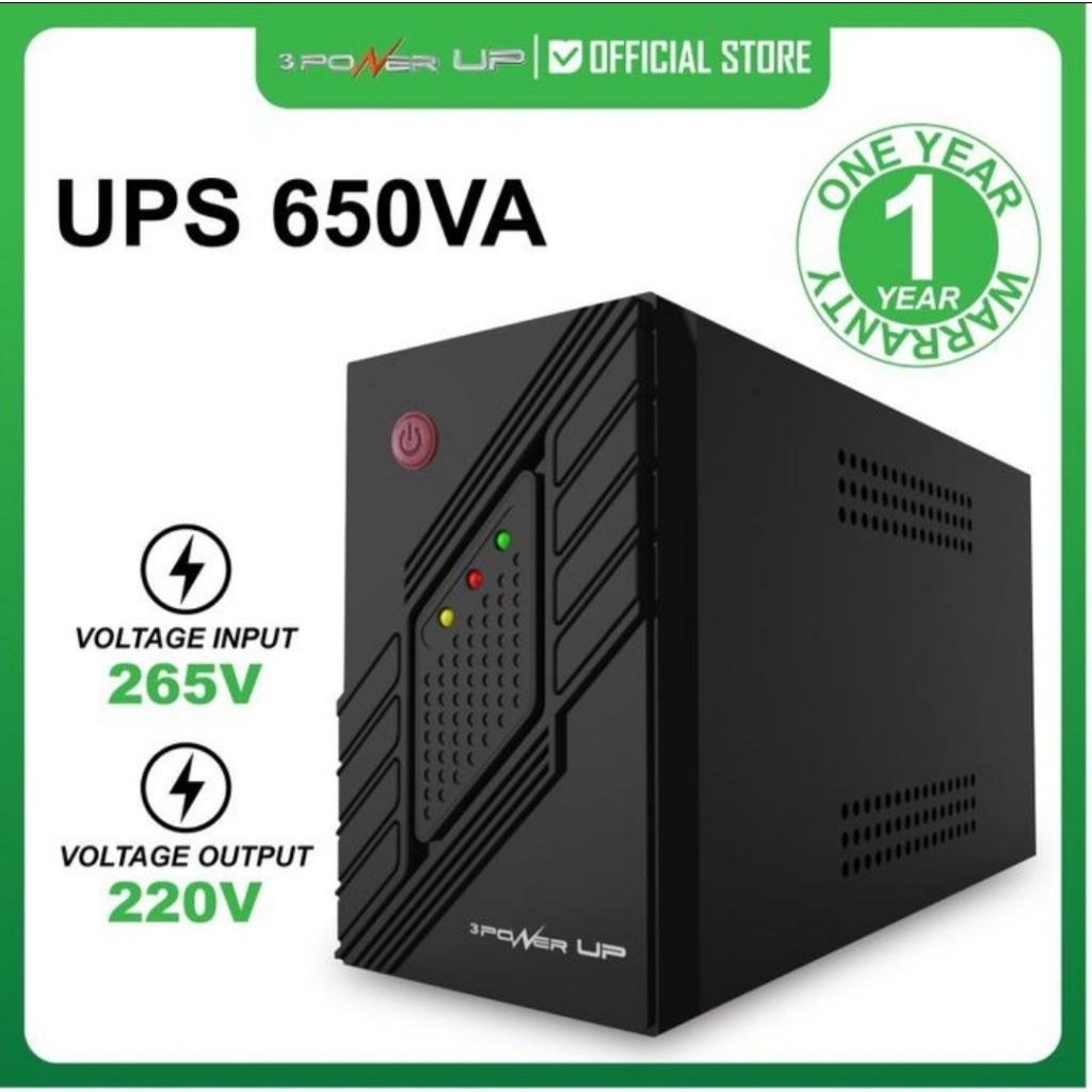 Ups Power Up 650va - Ups Komputer 650va