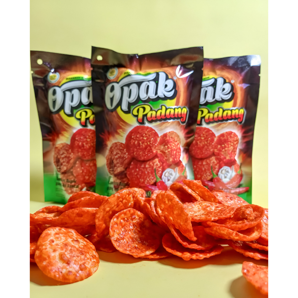 Opak Padang Spicy Snack Ringan 25g Rasa Khas Padang Pedas