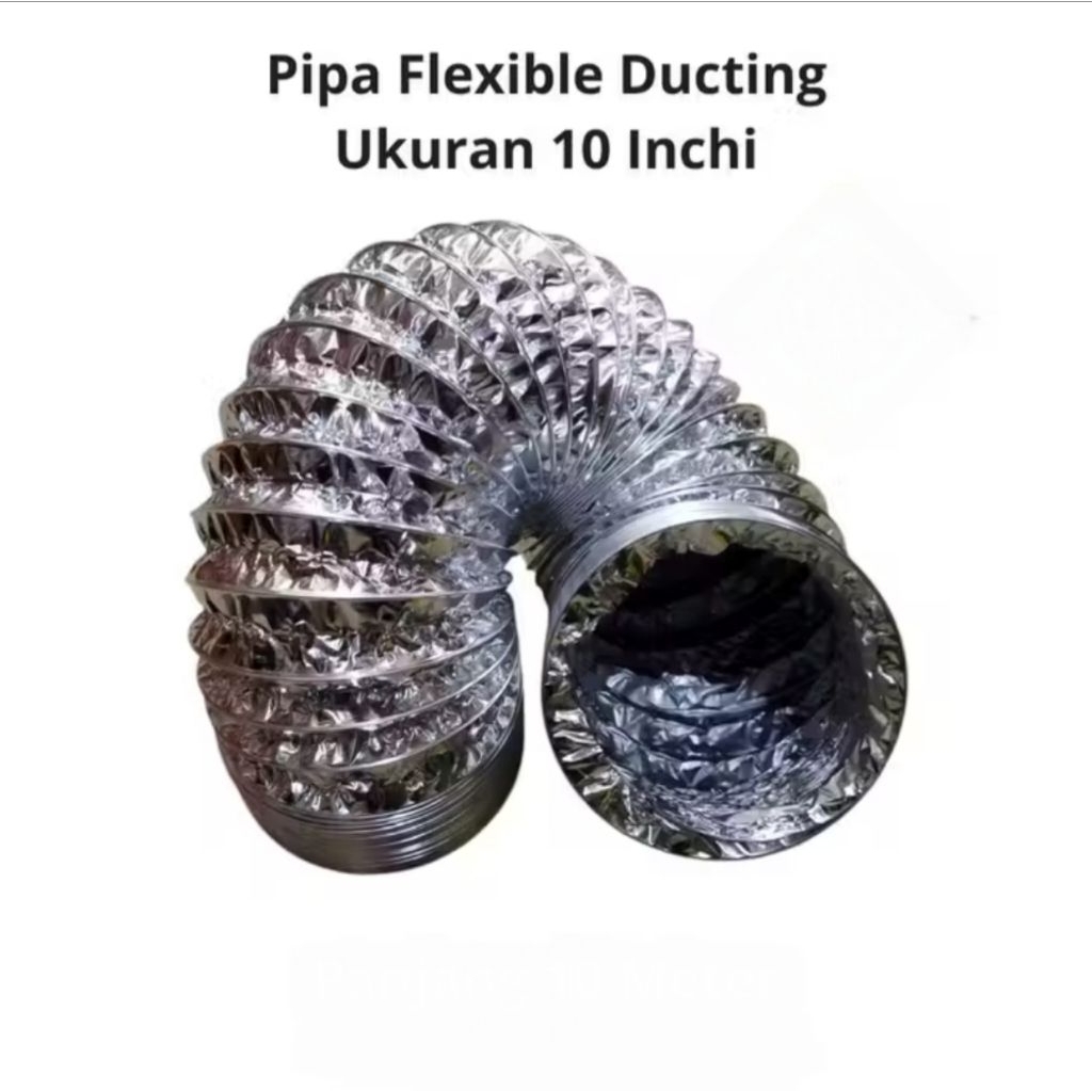 flexible ducting 10inchi pipa aluminium exhaust cooker hood