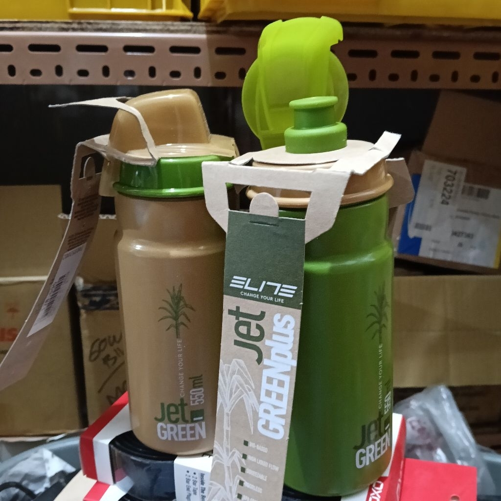 bidon elite jet green 550ml bidon sepeda botol minum