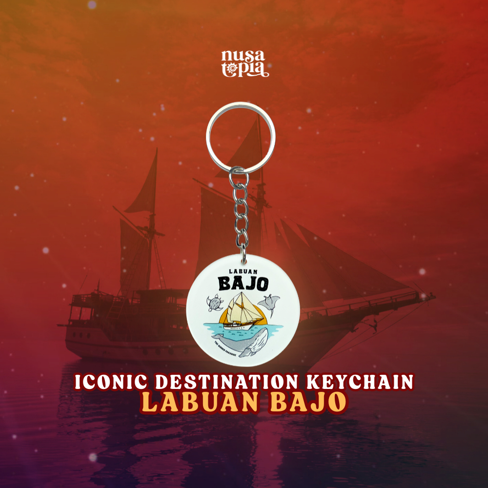Nusatopia - Keychain/Gantungan Kunci Akrilik - Labuan Bajo