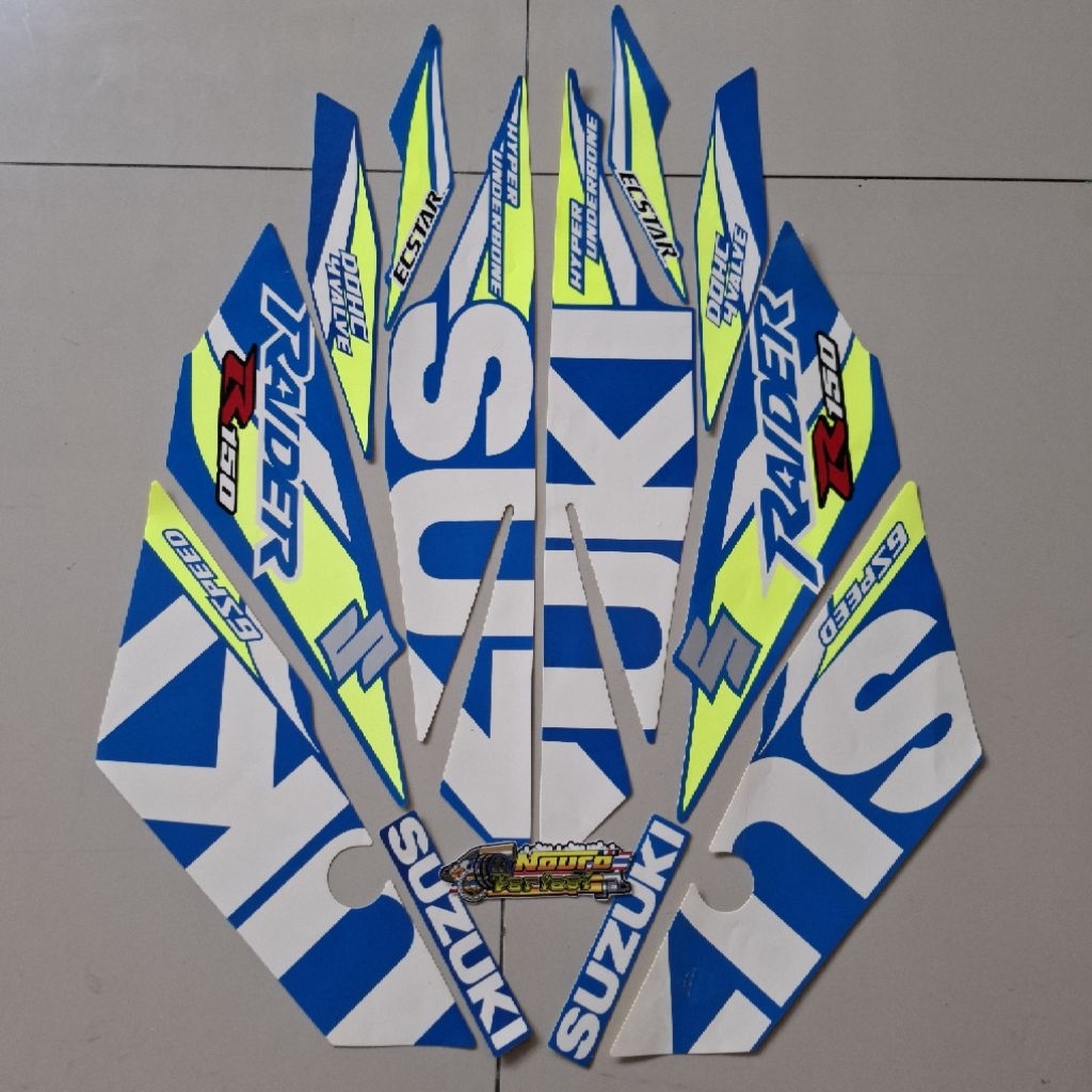 Striping Satria raider Fu fi 2019 2020 biru gp fufi berkualitas