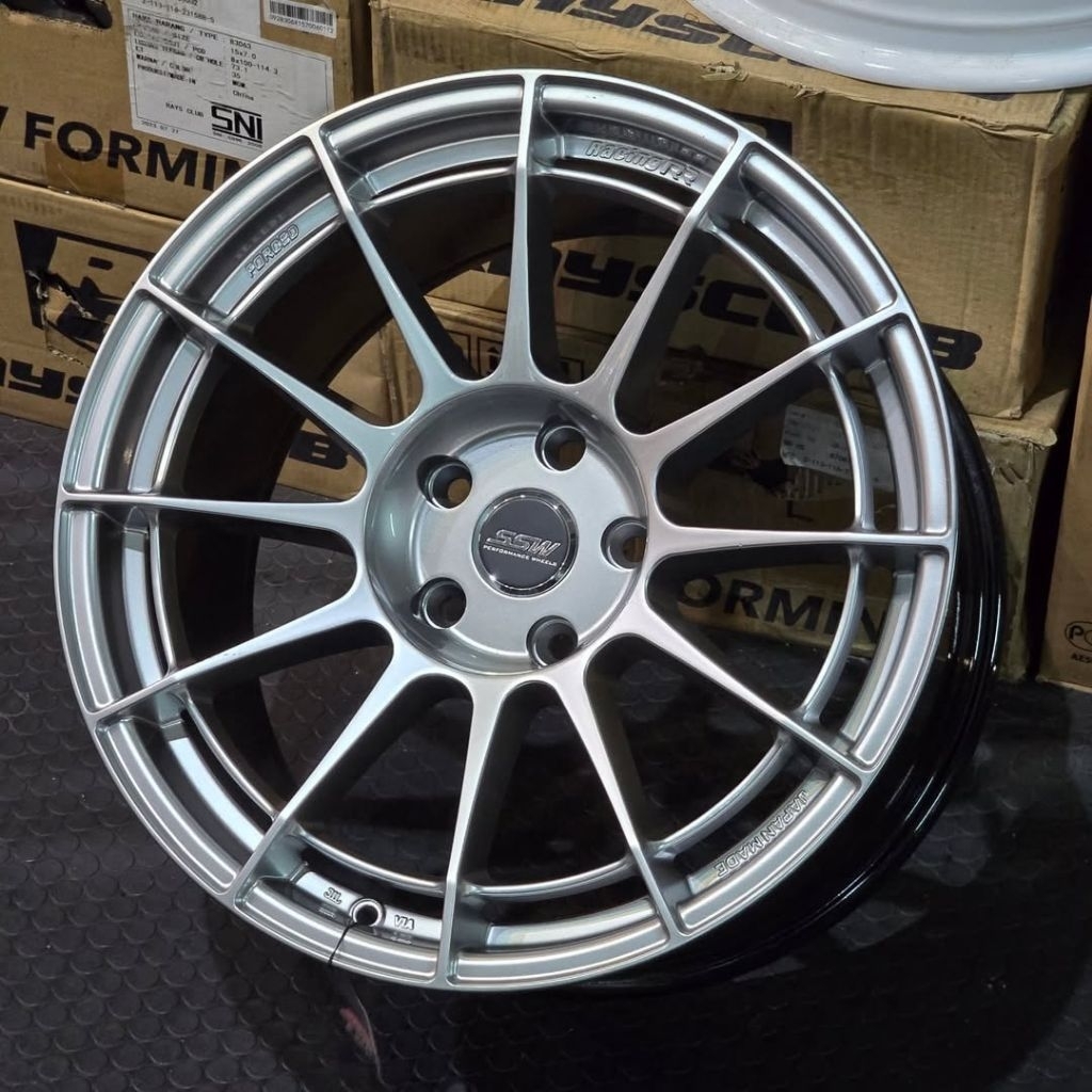 velg mobil ring 18 SPIDER SSW S345 ORIGINAL THAILAND LEBAR 9,5 ET 27 velg racing r18 Innova venturer