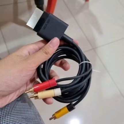 kabel xbox 360 original AV Composite RCA TV Audio & Video Cable Original Co
