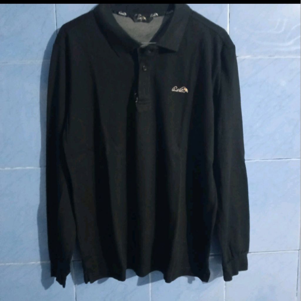 arnold Palmer polo lengan panjang hitam