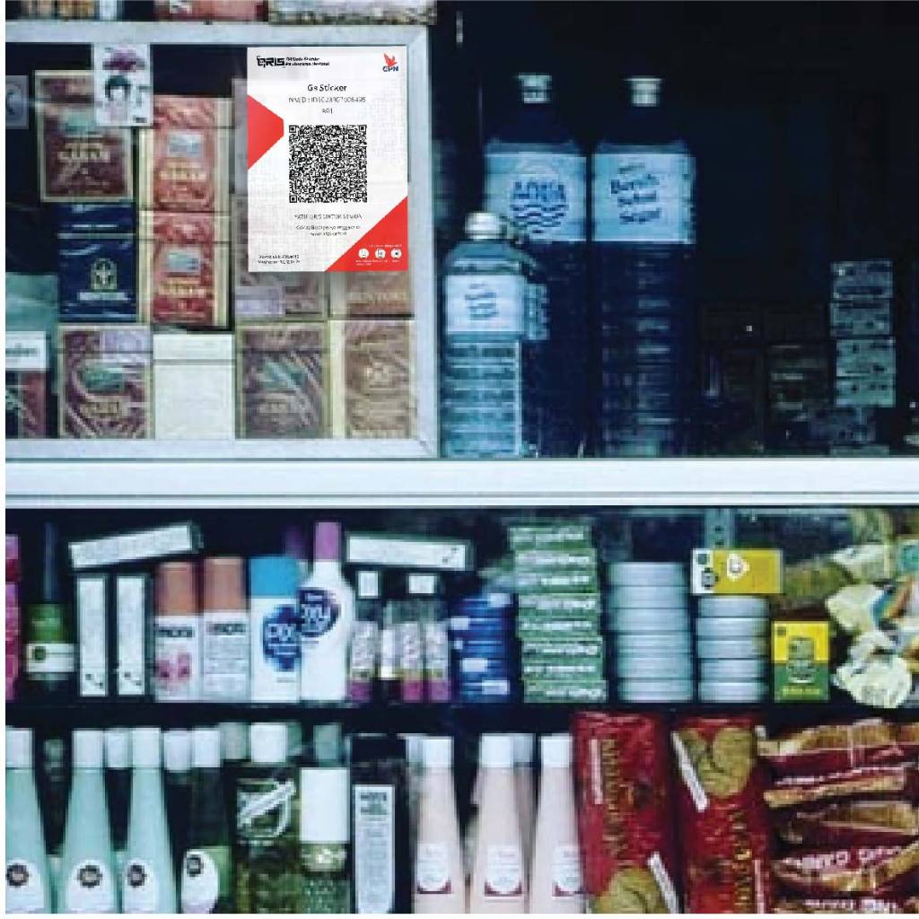 Stiker QRIS / Kode QR Bank & E-Wallet Premium - Anti Air, Luntur & Gores - Laminasi Glossy