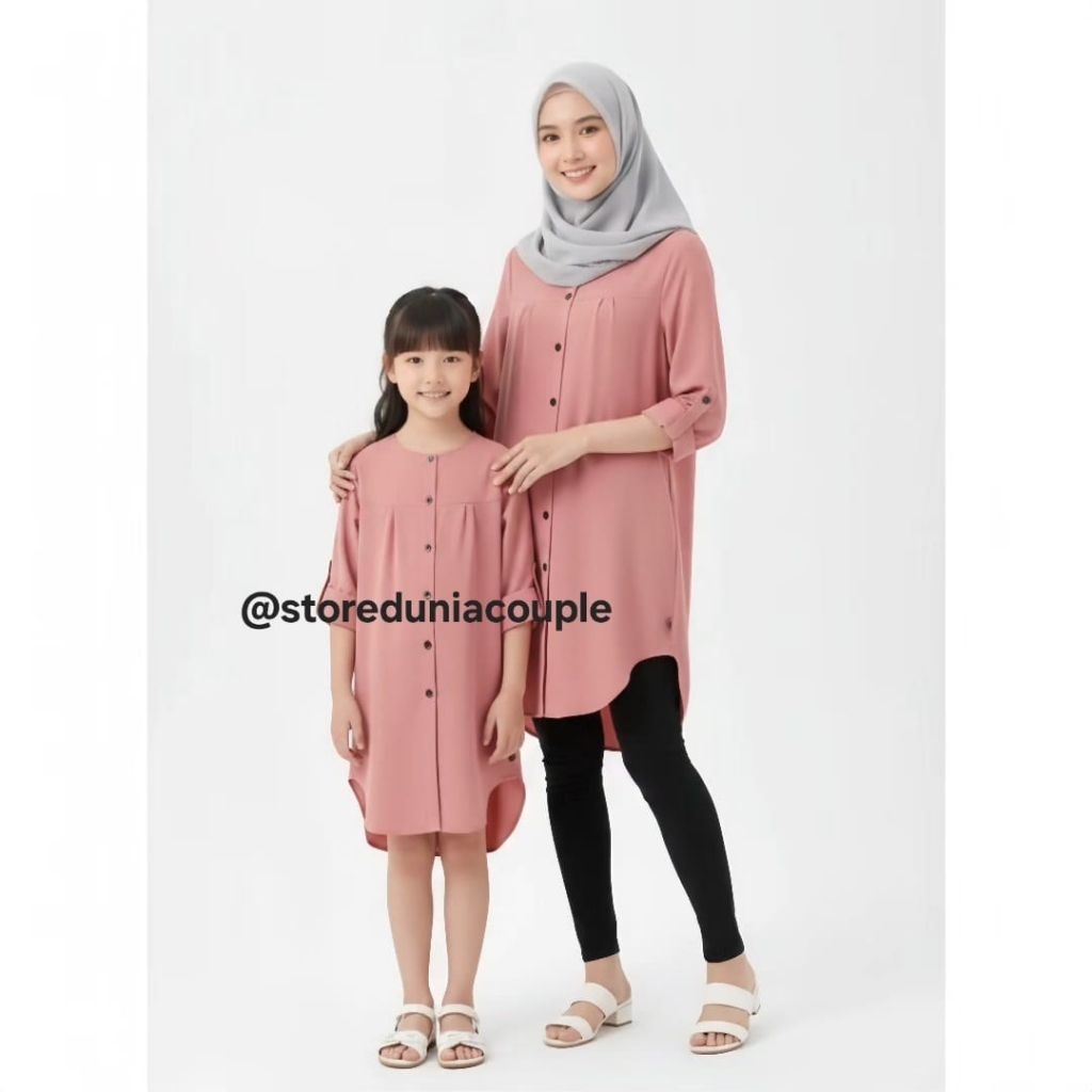 Lizza Tunik Couple Ibu Dan Anak / Baju Couple Ibu Dan Anak Perempuan / Blouse Couple Ibu Anak Peremp