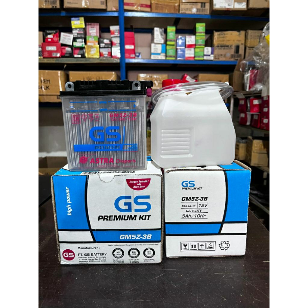 Batrai GS GM5Z-3B/Aki Basah GS GM5Z-3B || ORIGINAL 100%