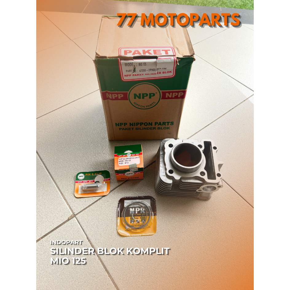 NPP Silinder Blok Piston Kit Yamaha Mio 125 / Mio M3 / X-Ride 125 / Fino 125 FI (Kode 2PH) Original 