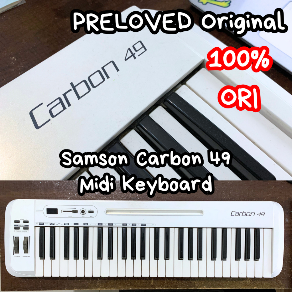 [PRELOVED 100% ORI] Samson Carbon 49 Keyboard Midi Controller Bekas