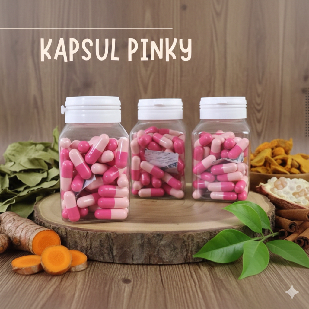 kapsul pink pelangsing kapsul pink terbuat dari bahan alami