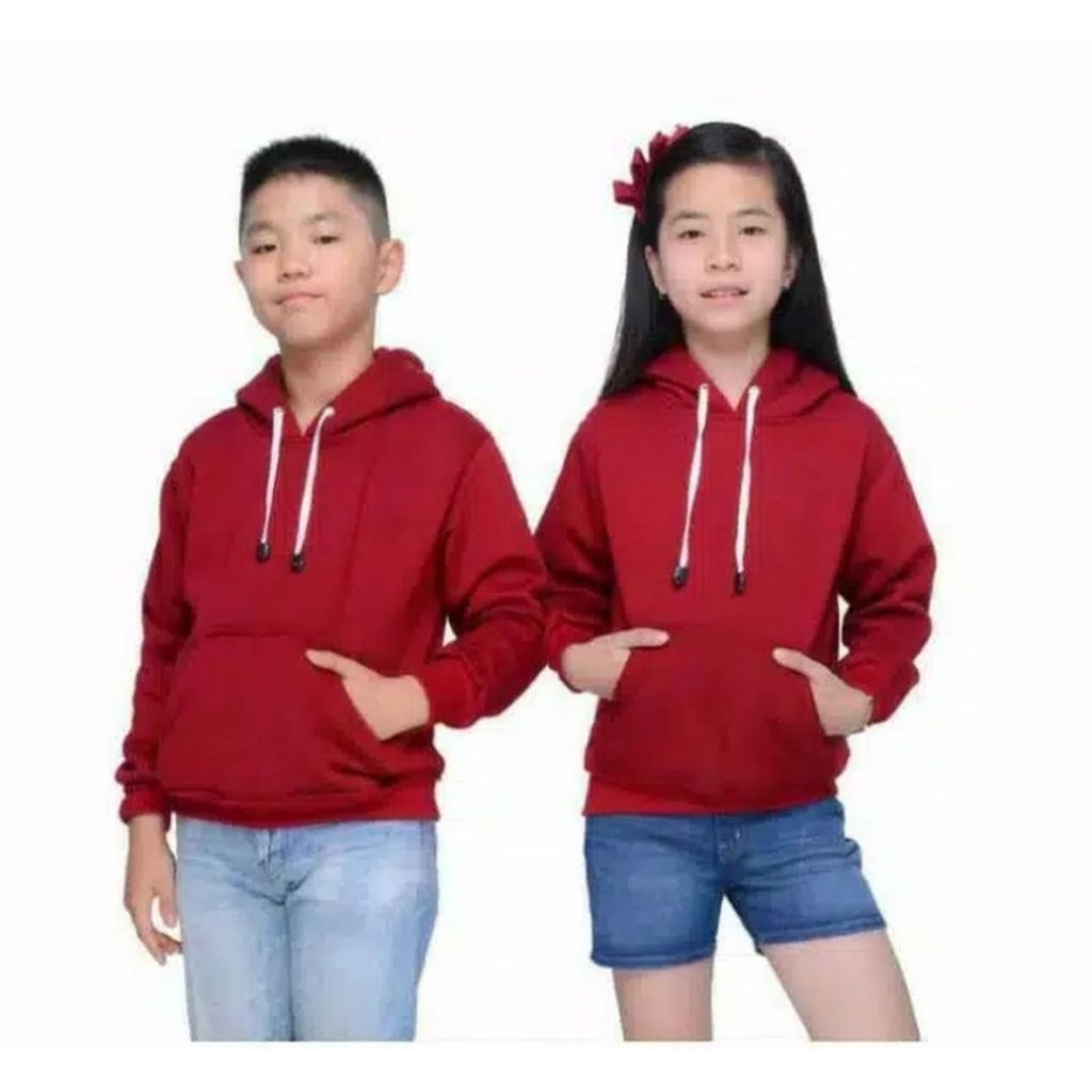 Jaket Sweater Hoodie anak polos