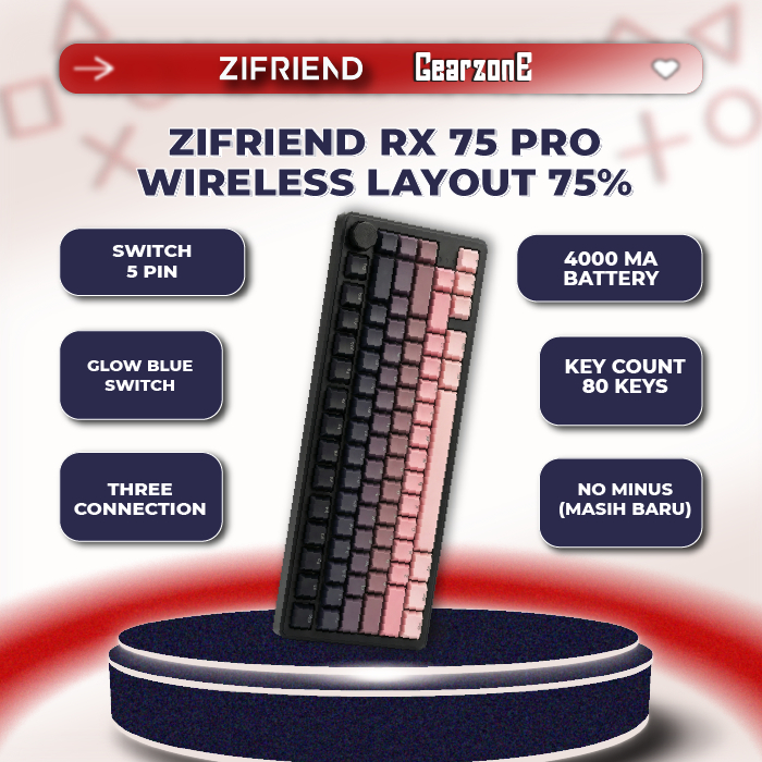 KEYBOARD MECHANICAL ZIFRIEND RX75 PRO