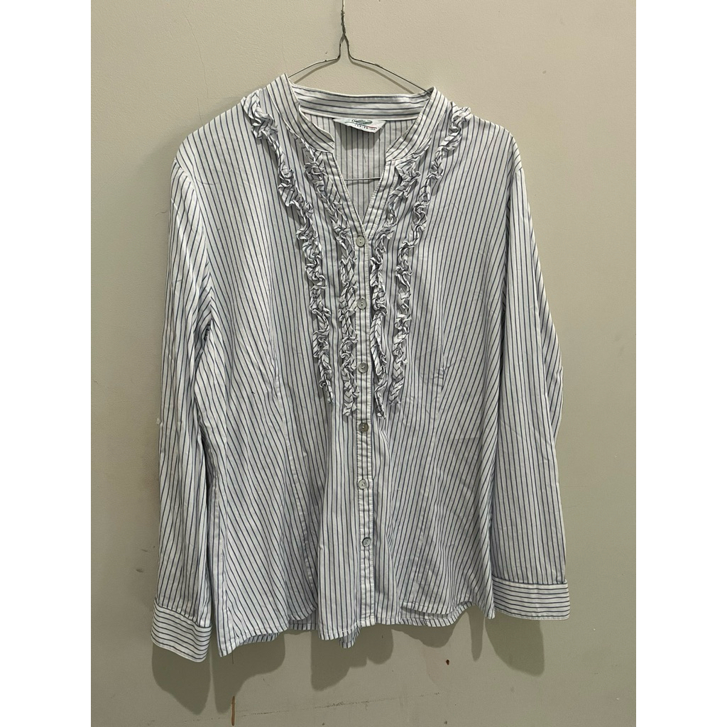 kemeja lacoste ruffle