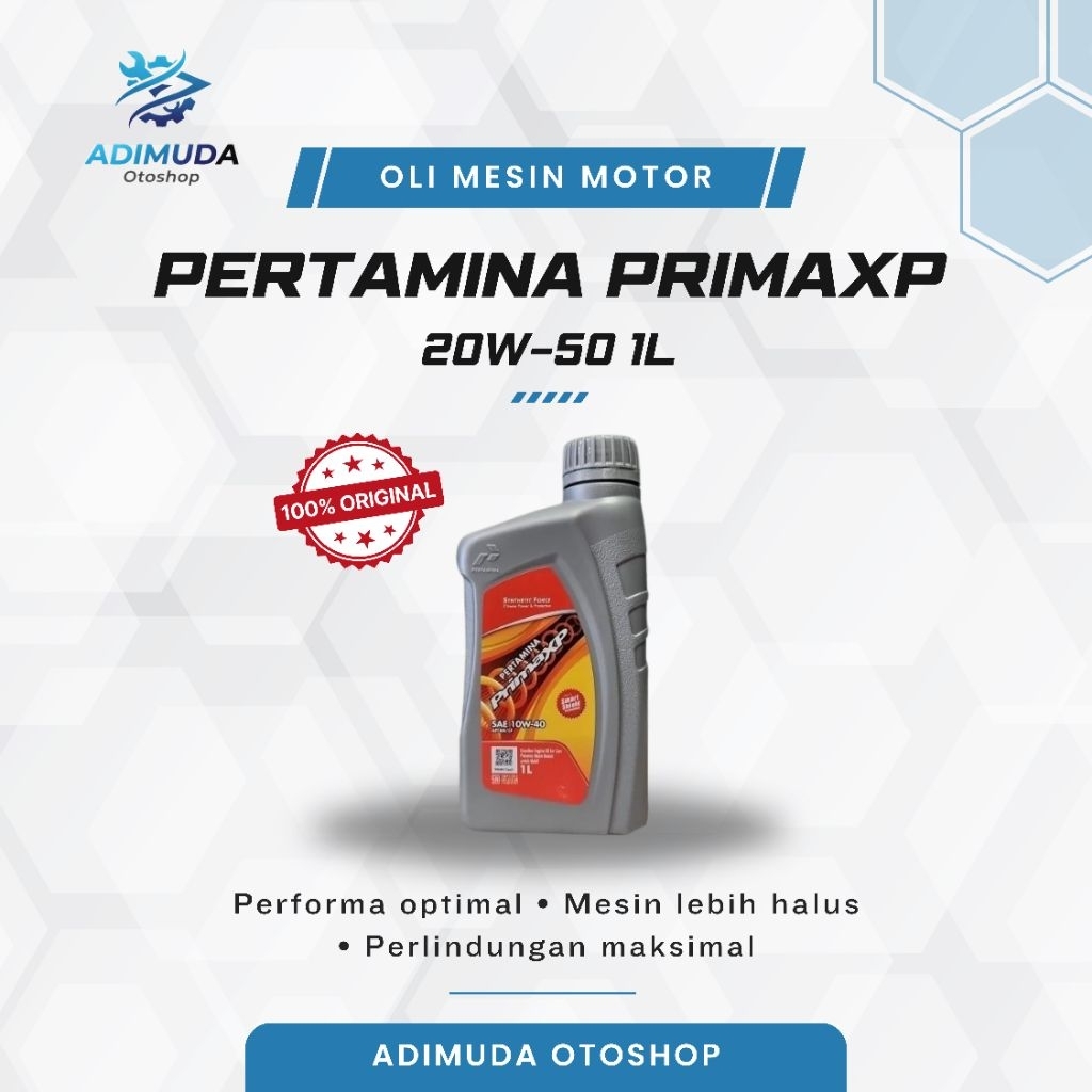 OLI PERTAMINA PRIMA XP 20W-50 1l - ORIGINAL