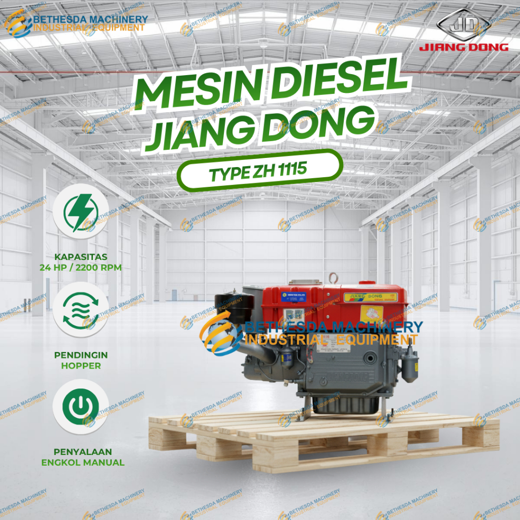 Mesin Diesel 24 HP Jiangdong ZH 1115 Penggerak Diesel Jiang dong ZH 1115 TT 24 PK Hopper