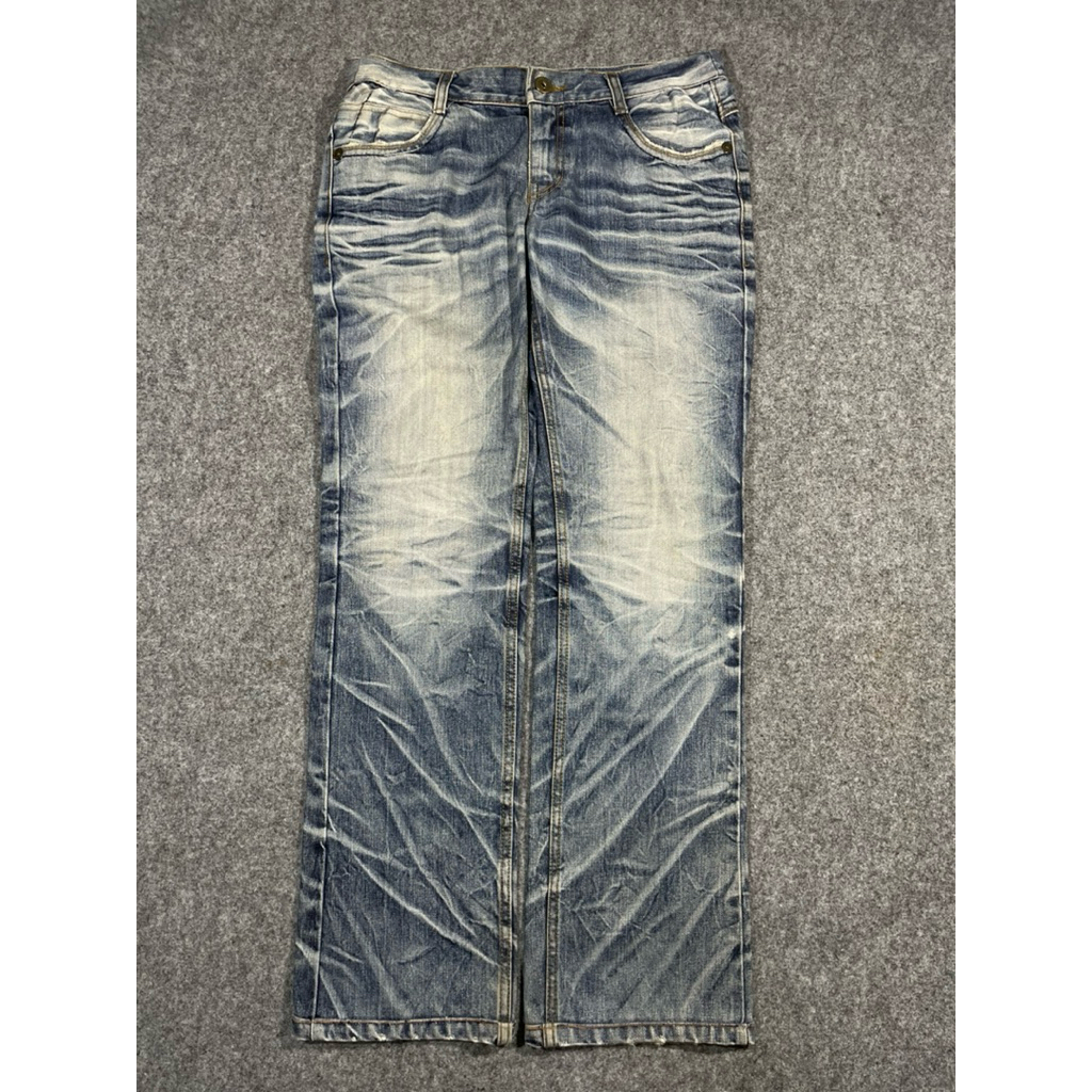 Celana jeans fading Snm denim second