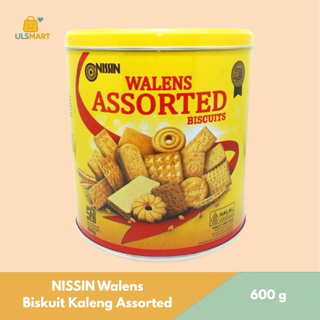NISSIN Walens Biskuit Kaleng Assorted 600 g