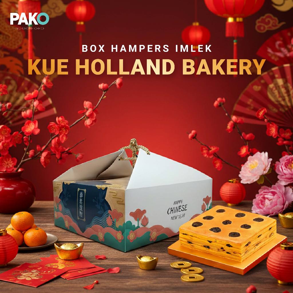 Box jinjing Hampers |Godiee box Imlek box hampers kue kering | box kue holand lapis legit