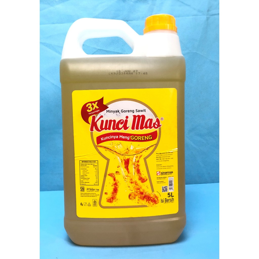 Kunci Mas Minyak Goreng Sawit 5L [JERIGEN] Minyak Goreng Curah Berkualitas Halal SNI Grosir Murah