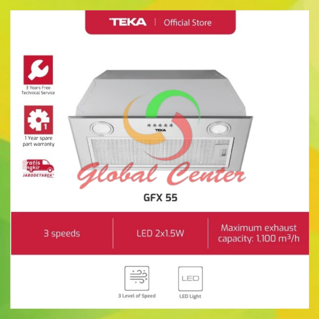 Teka Built-in Cooker Hood GFX 55 - GARANSI RESMI
