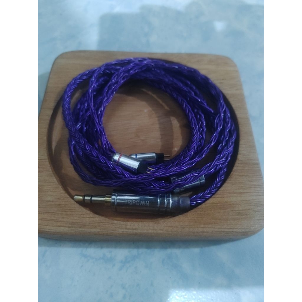 Kabel tripowin zonie purple 2pin jack 3.5mm