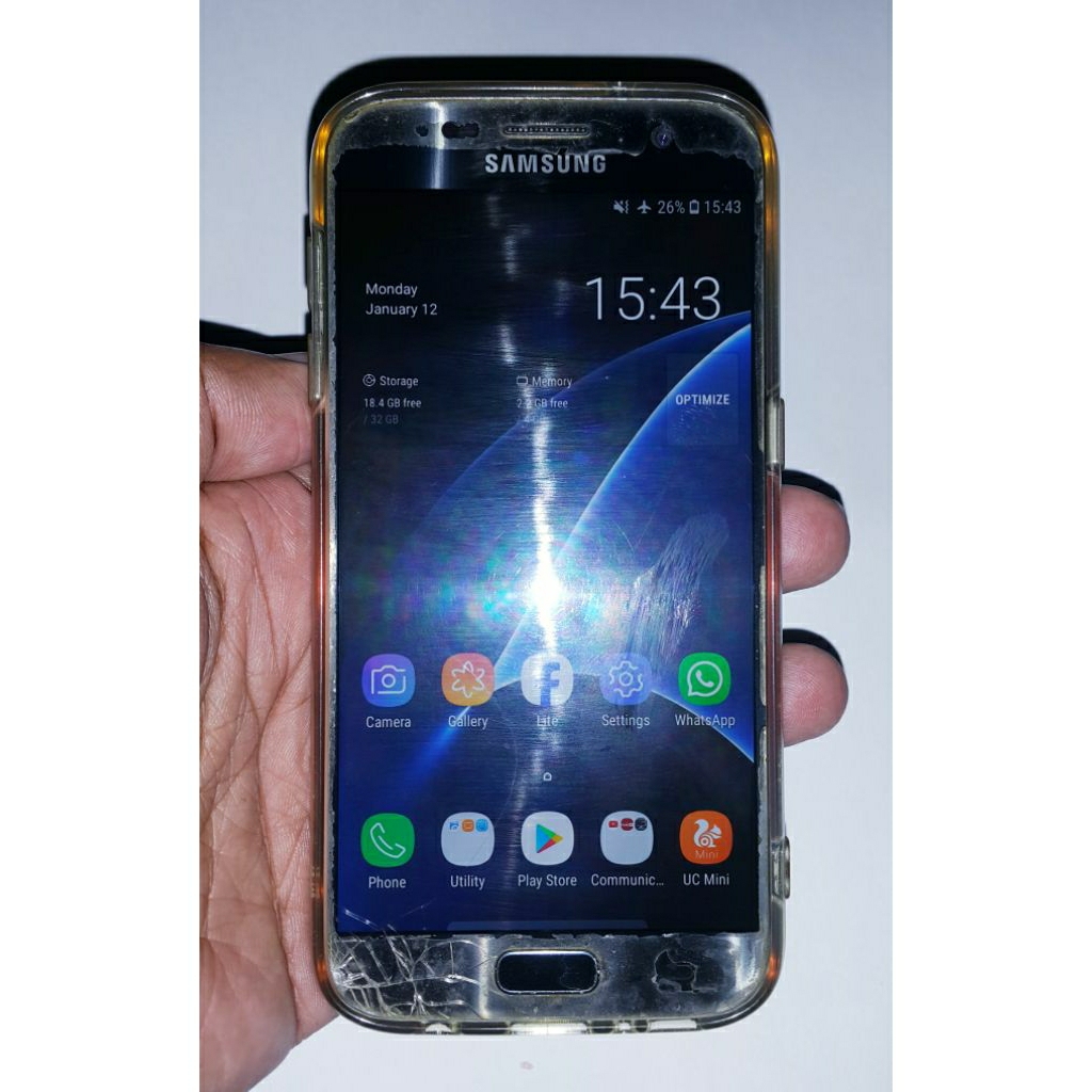 Samsung S7 Flat (4/32) Minus Masih Layak Pakai