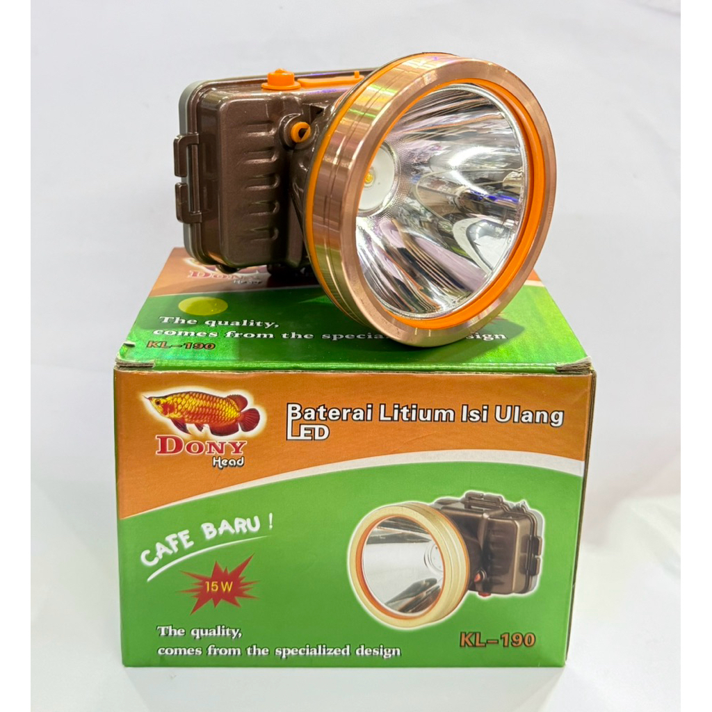 SENTER KEPALA DONY ORIGINAL KL 190 15W 15watt cahaya PUTIH KUNING