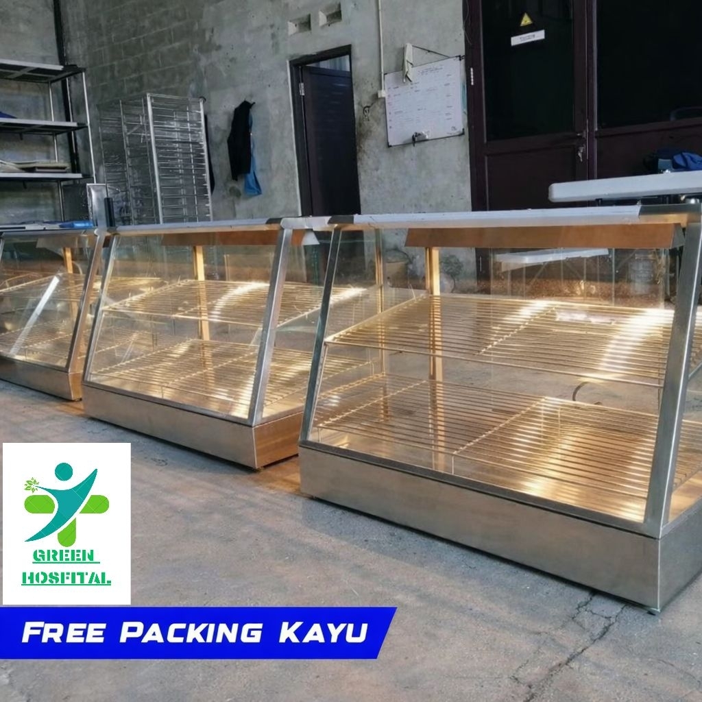 Warmer Food Display Fried Chicken Etalase Chicken STAINLESS STEEL 304