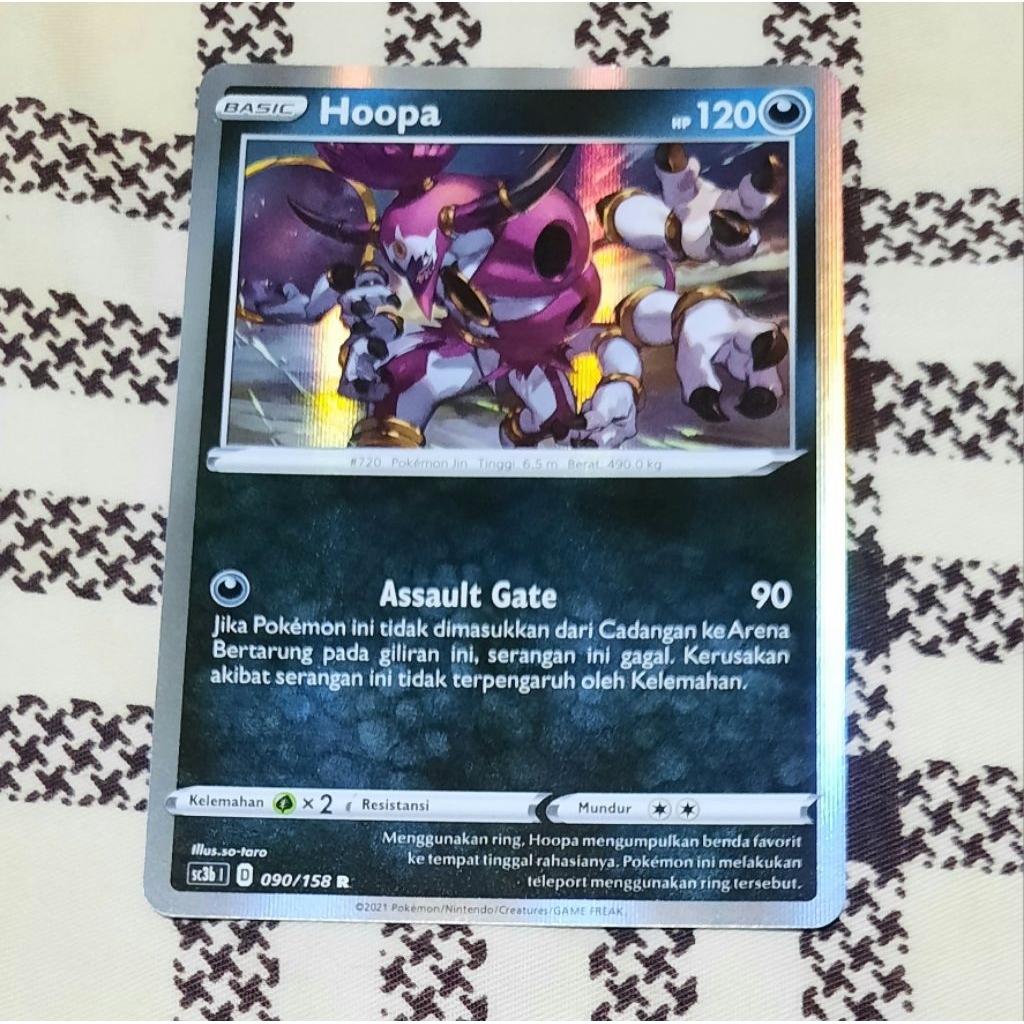 Kartu Pokemon Hoopa foil Sc3b bahasa indo tcg
