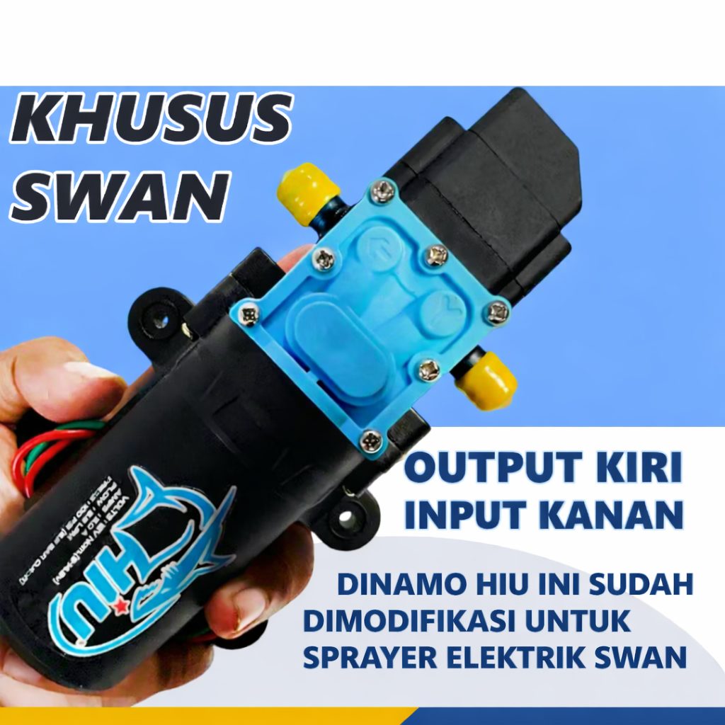 Dinamo 12v Hiu Modified For elektric sprayer Dinamo Sprayer SWAN - Dinamo Sprayer Khusus Sprayer Swa