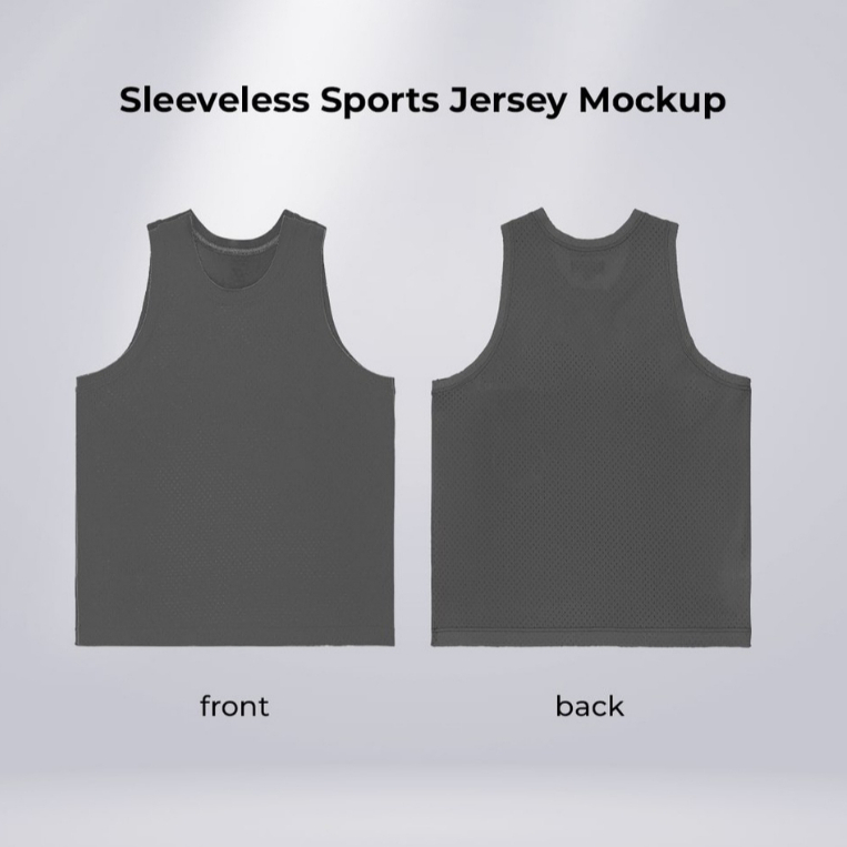 MCK002 - SLEEVELESS JERSEY SPORT / JERSEY BASKET MOCKUP