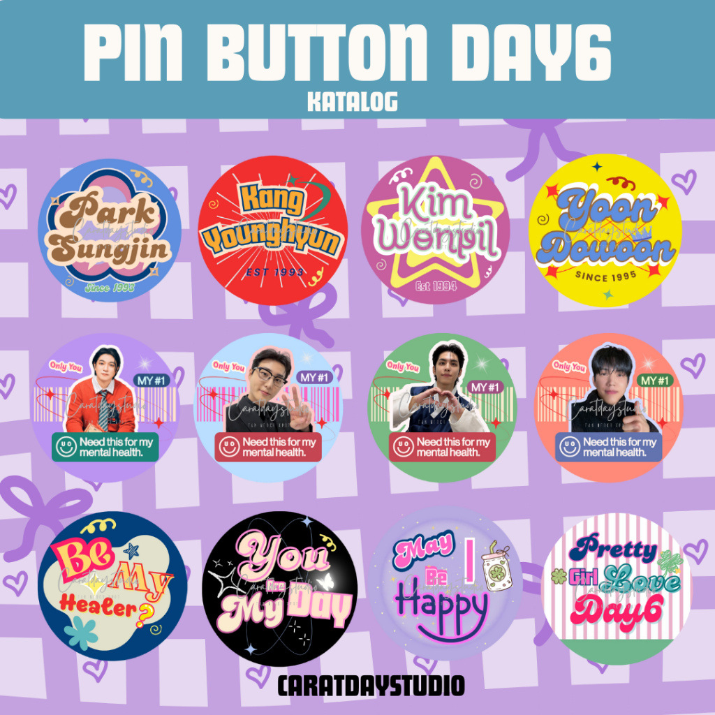PIN BUTTON DAY6 [SATUAN]