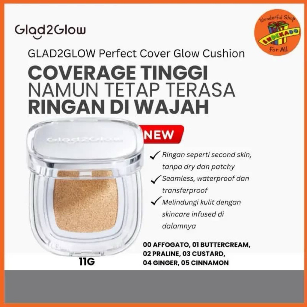 [ READY STOCK!!! ] Silver Cushion Glad2Glow Perfect Glow Cushion G2G Matte Glow Cushion Make Up Foun