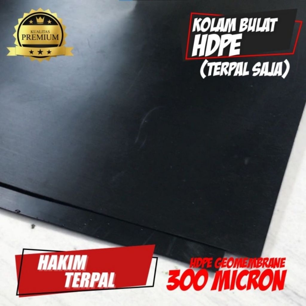 KOLAM BULAT D1 HDPE 300 MICRON TERPAL SAJA