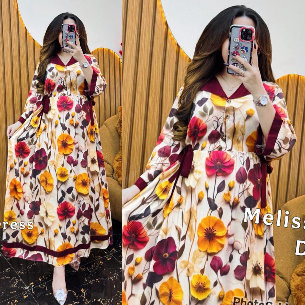MELISSA DRESS/MELISA DRESS/MELISSA DRESS DST/DRESS MELISSA/HOMEDRESS KEKINIAN/DASTER BUSUI/ HOMEDRES