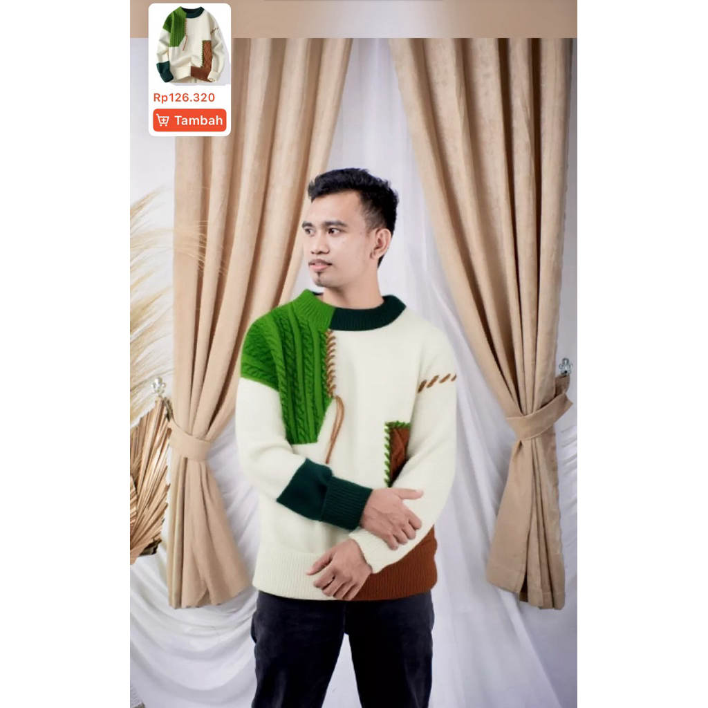 SWEATER RAJUT PREMIUM//SWEATER HANGAT PRIA//SWEATER RAJUT TERBARU