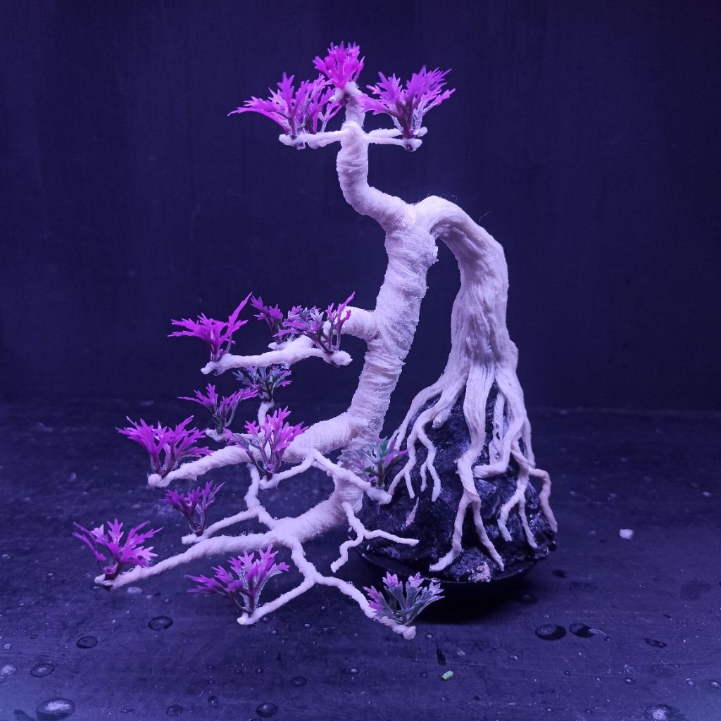 bonsai hias replika plastik bonsai aquascape aquarium tank