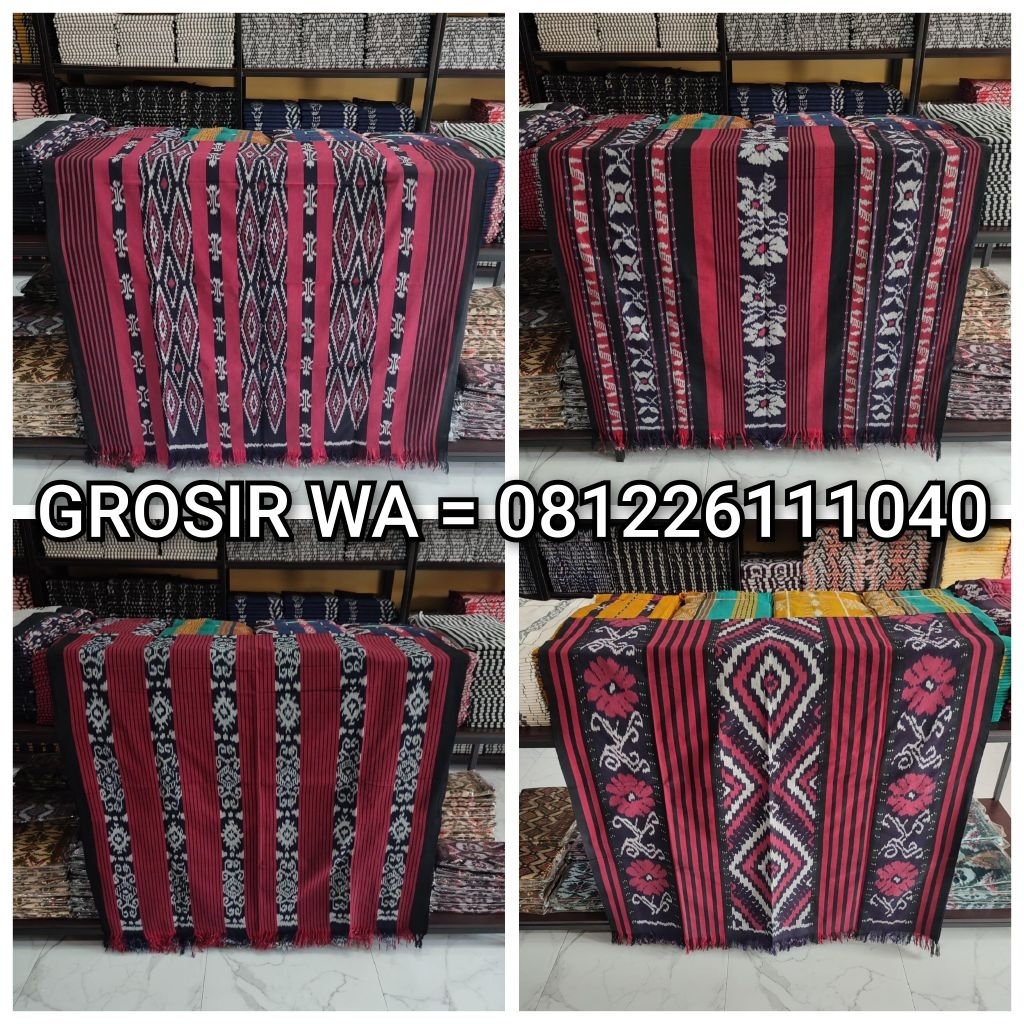 Kain Tenun Troso Kain Tenun Jepara Kain Tenun Etnik Edisi Warna Merah