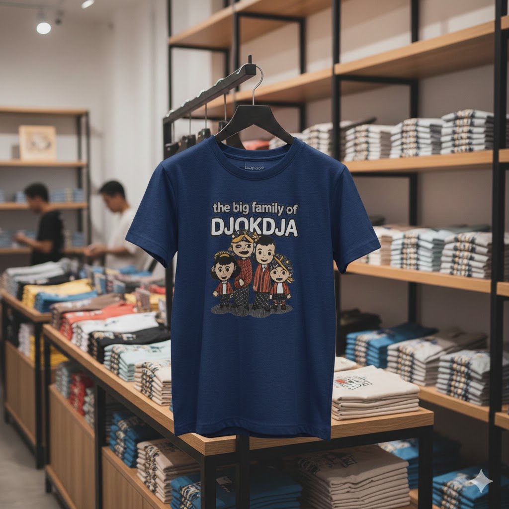 [PROMO] ​T-Shirt Ethnic Yogyakarta - Edisi Naik Andong - Kaos Malioboro Series: "Senja di Djokdja"
