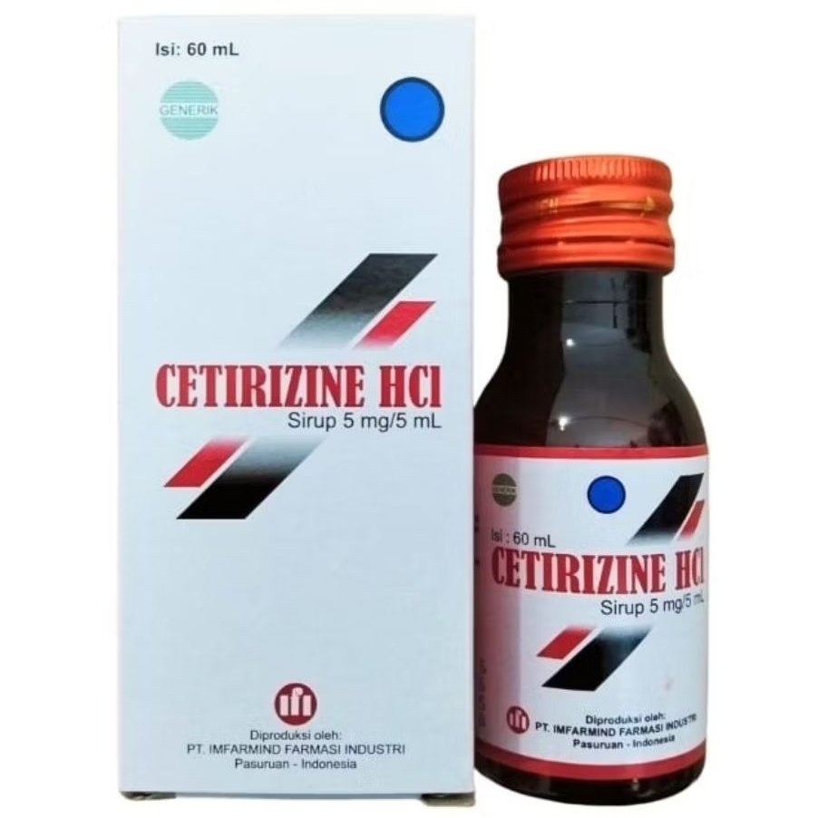 CETIRIZINE HCl Sirup 5mg /5ml (60ml) - IFI /IMFARMIND